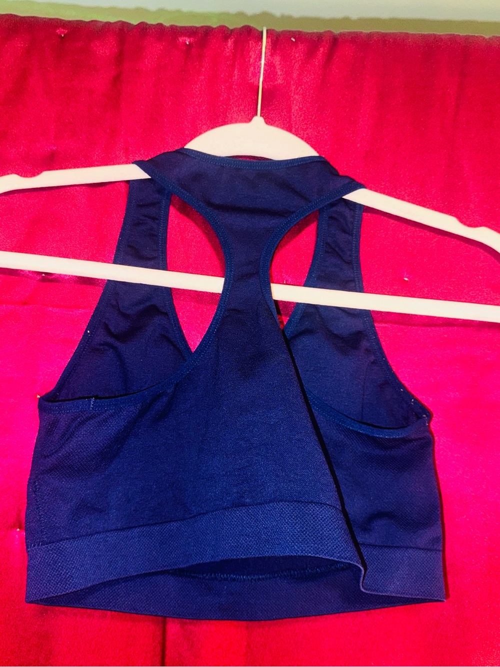 👑 Size Large Padded Ryka Navy Blue Racerback Sports Bra - Picture 5 of 7